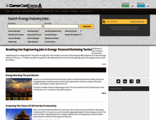 energy.careercast.com screenshot