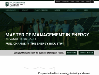 energy.tulane.edu screenshot