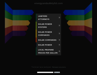 energyandsafetyltd.com screenshot