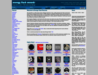 energyflashrecords.co.uk screenshot