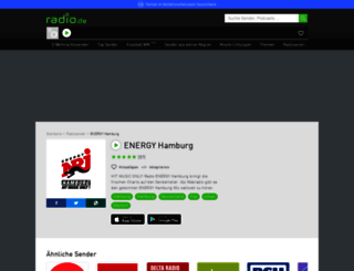 energyhamburg.radio.de screenshot
