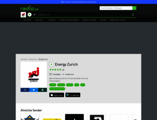 energyzuerich.radio.de screenshot