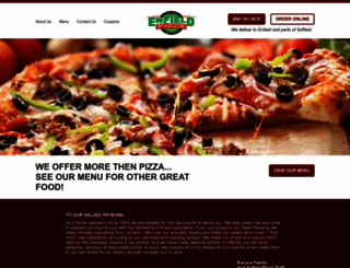 enfieldpizza.com screenshot