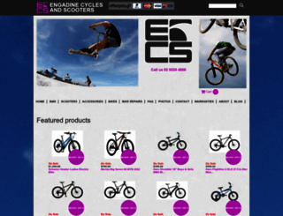 engadinecycles.com.au screenshot