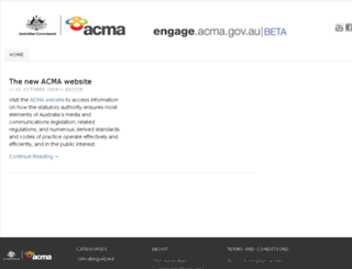 engage.acma.gov.au screenshot