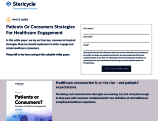engage.stericyclecommunications.com screenshot