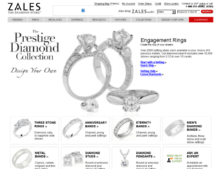 engagementring.theprestigediamondcollection.com screenshot