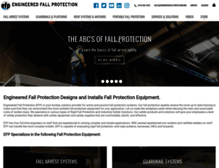 engineeredfallprotection.com screenshot