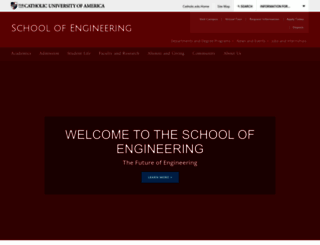 engineering.catholic.edu screenshot