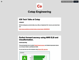 engineering.cotap.com screenshot
