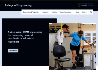 engineering.nd.edu screenshot