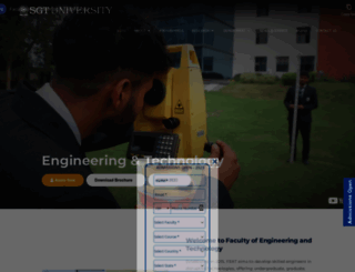 engineering.sgtuniversity.ac.in screenshot