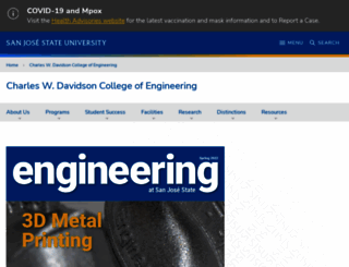 engineering.sjsu.edu screenshot