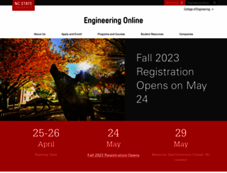 engineeringonline.ncsu.edu screenshot