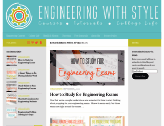 engineeringwithstyle.com screenshot