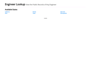 engineerlookup.com screenshot