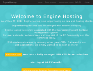 enginehosting.com screenshot