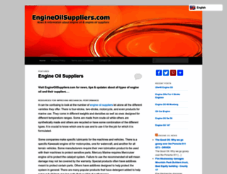 engineoilsuppliers.com screenshot
