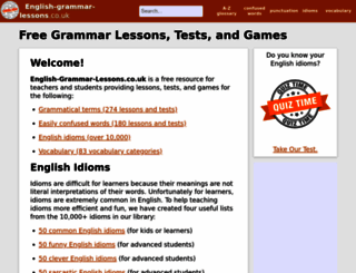 english-grammar-lessons.co.uk screenshot