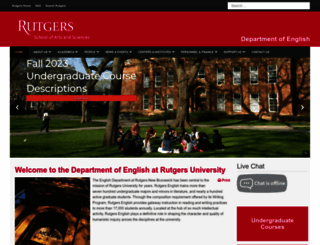 english.rutgers.edu screenshot