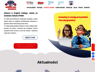 englishcollege.pl screenshot