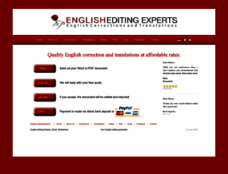 englishcorrection.com screenshot