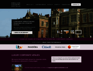 englishcountryhotels.co.uk screenshot