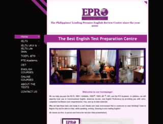 englishproficiencytrainingcentre.com screenshot