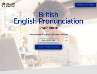 englishpronunciationroadmap.com screenshot