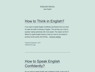 englishskool.com screenshot