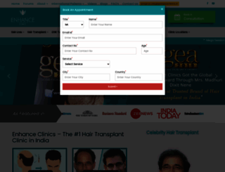 enhanceclinics.in screenshot