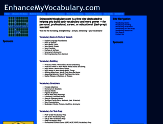 enhancemyvocabulary.com screenshot