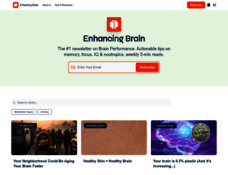 enhancingbrain.com screenshot