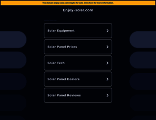 enjoy-solar.com screenshot