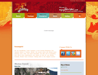 enjoybhutan.com screenshot