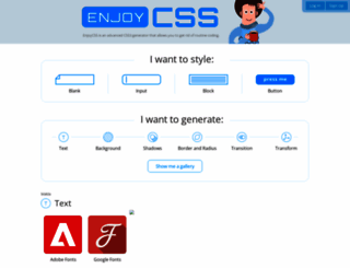enjoycss.com screenshot