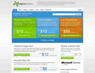 enlightenhosting.co.nz screenshot