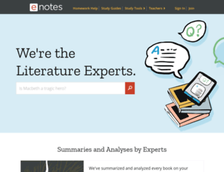 enotes.com screenshot