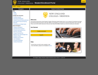 enroll.necb.edu screenshot