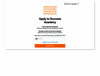 enroll.successacademies.org screenshot