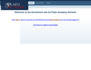 enrollment.platoacademy.net screenshot