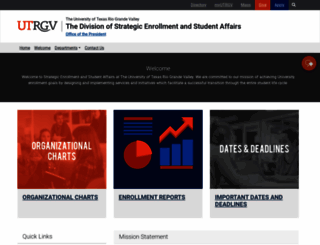 enrollment.utrgv.edu screenshot