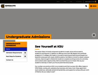 enrollmentservices.kennesaw.edu screenshot