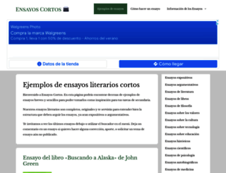 ensayoscortos.com screenshot