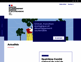 enseignementsup-recherche.gouv.fr screenshot