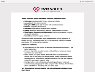 entangledpublishing.submittable.com screenshot