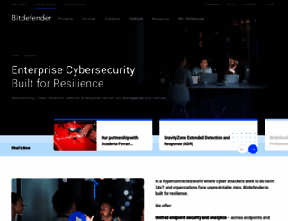 enterprise.bitdefender.com screenshot