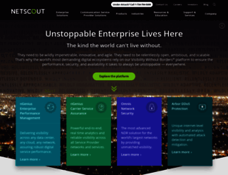 enterprise.netscout.com screenshot