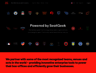 enterprise.seatgeek.com screenshot