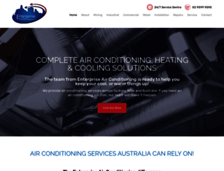enterpriseairconditioning.com.au screenshot